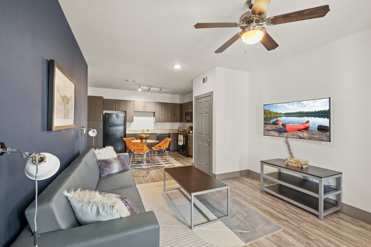 holleman crossing apartments near texas am fully furnished living room kitchen