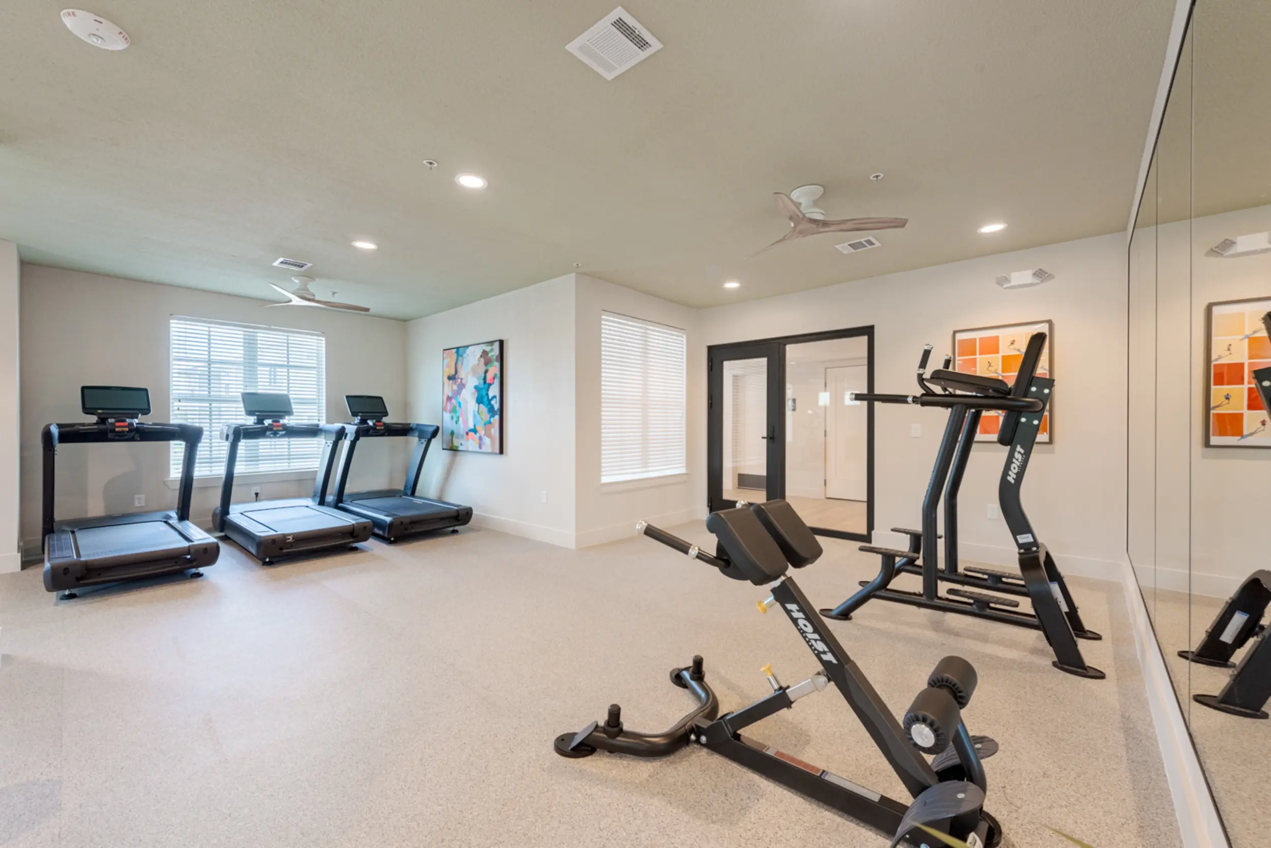 fitness center equipment holleman crossing apartments near texas am